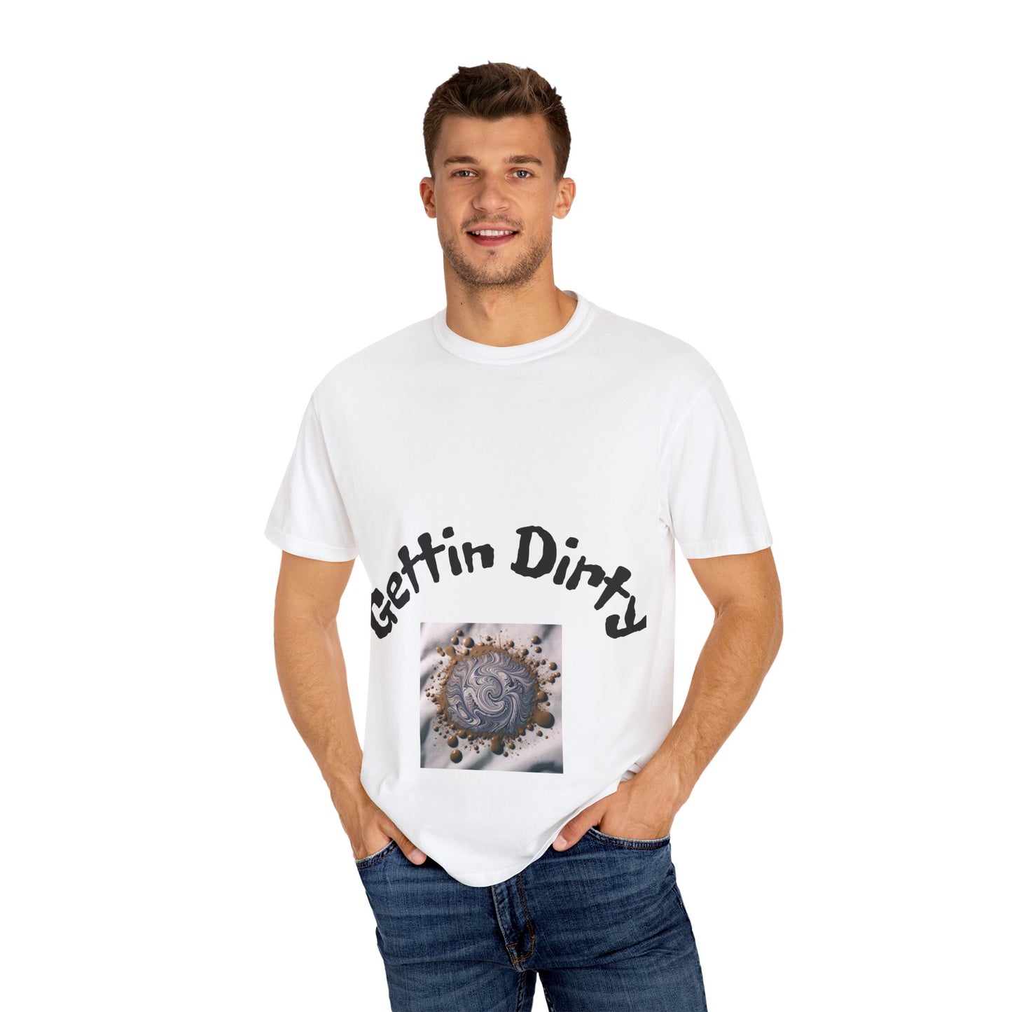 Gettin' Dirty Unisex T-Shirt, Casual Wear, Gift for Dirtbike Lovers, Funny Graphic Tee, Riding T-Shirt, Unique Gift Idea