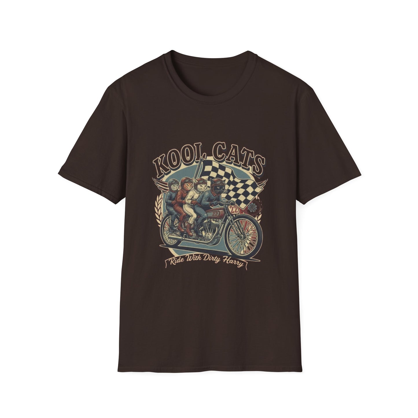 Kool Cats Racing Team T-Shirt — Presented by Ride With Dirty Harry