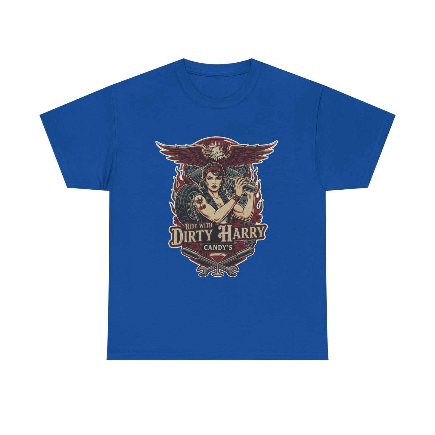 Vintage Pinup 'Dirty Harry' Candy Logo Tee
