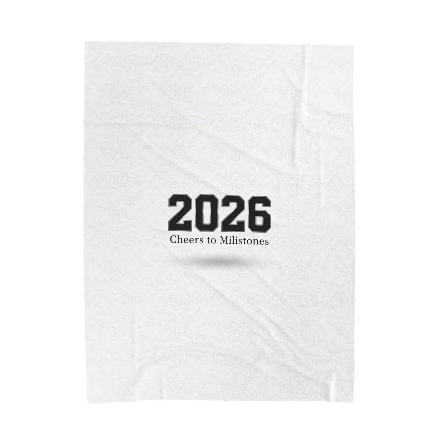 Velveteen Plush Blanket —2026 Roman Numerals Velveteen Plush Blanket