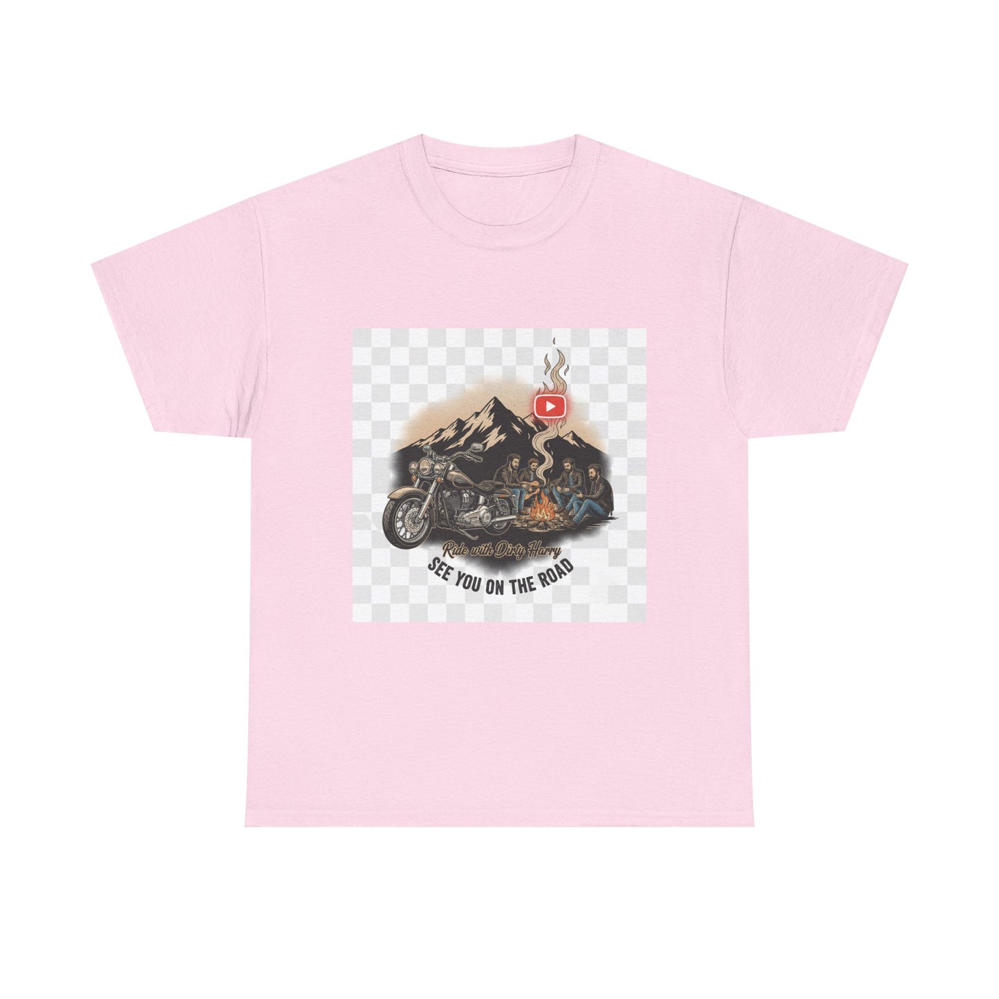 Motorcycle Mountain T-Shirt — 'See You on the Road' | Ride With Dirty Harry