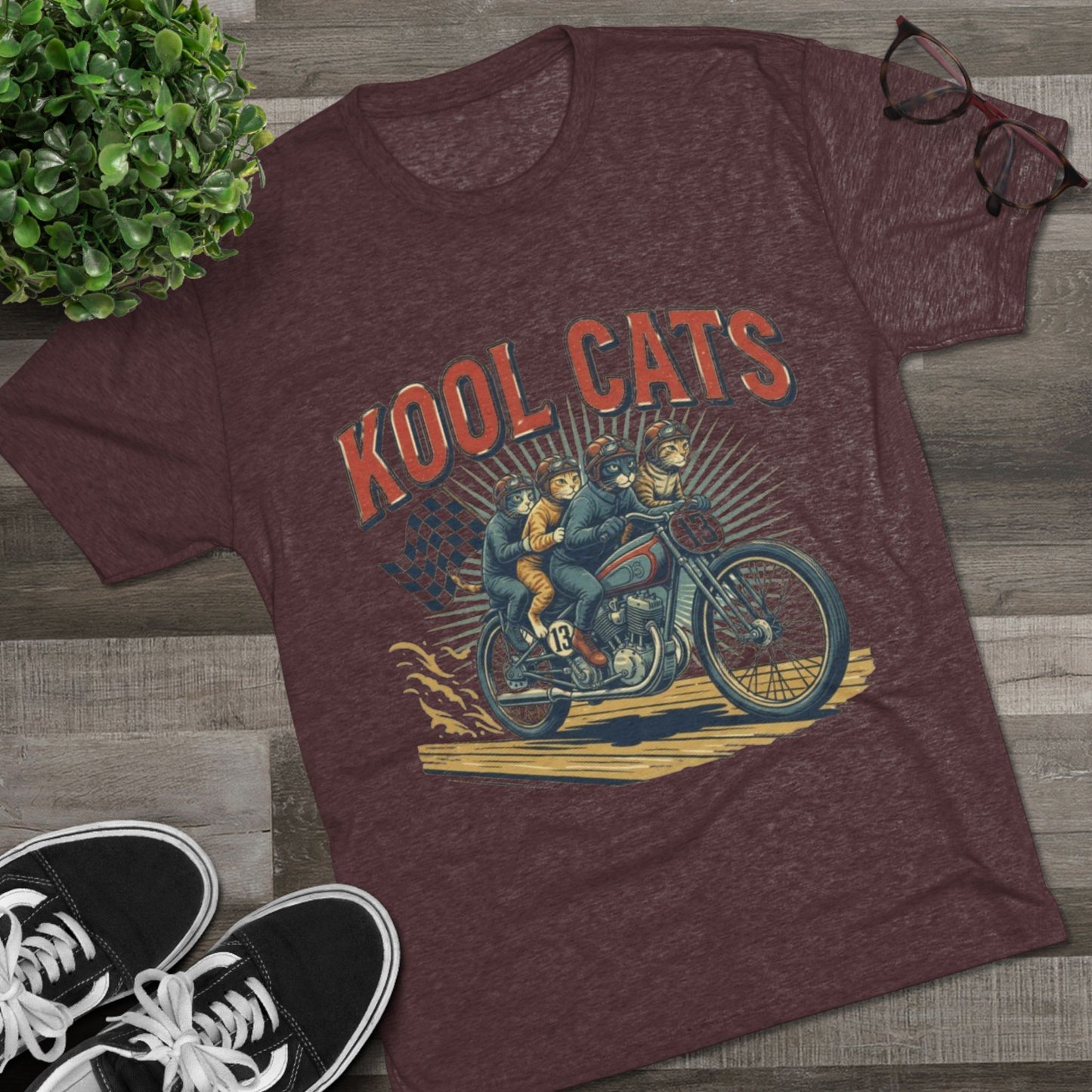 Kool Cats Vintage Motorcycle Tee