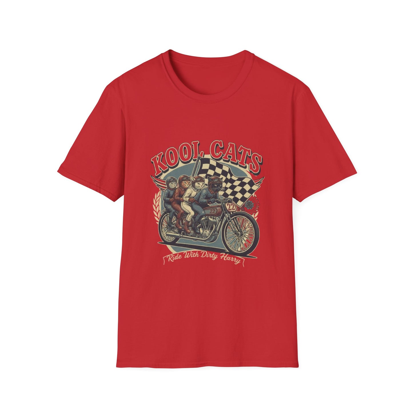 Kool Cats Racing Team T-Shirt — Presented by Ride With Dirty Harry