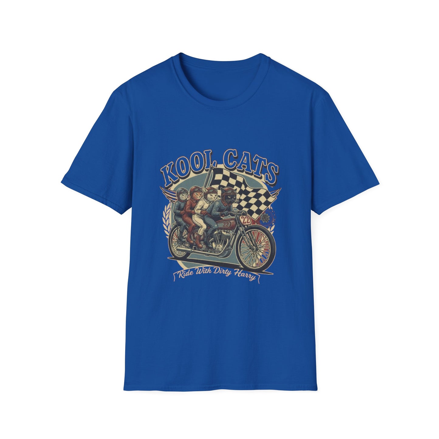 Kool Cats Racing Team T-Shirt — Presented by Ride With Dirty Harry