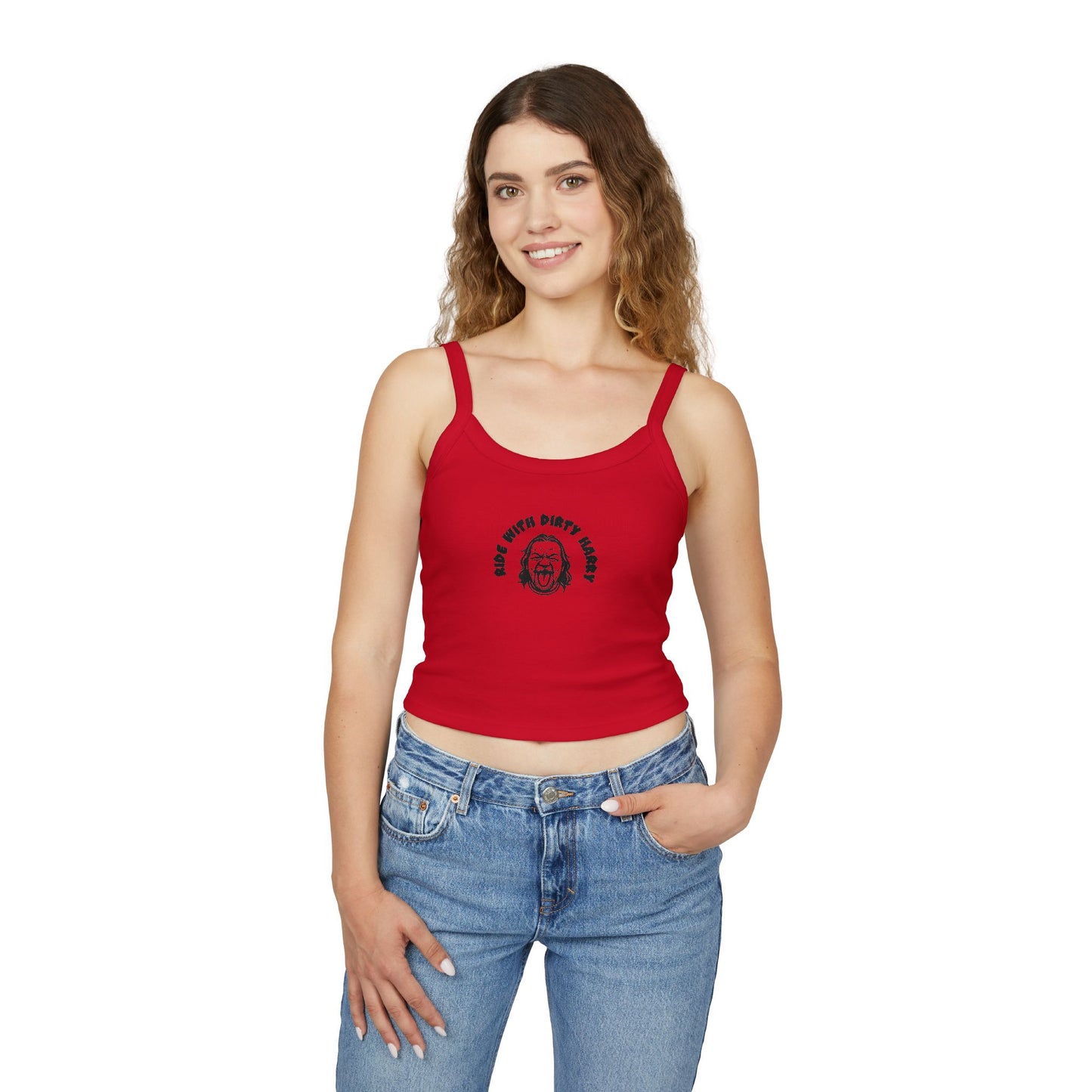 Ride With Dirty Harry Tank Top — Funny Retro Face Graphic Muscle Tank