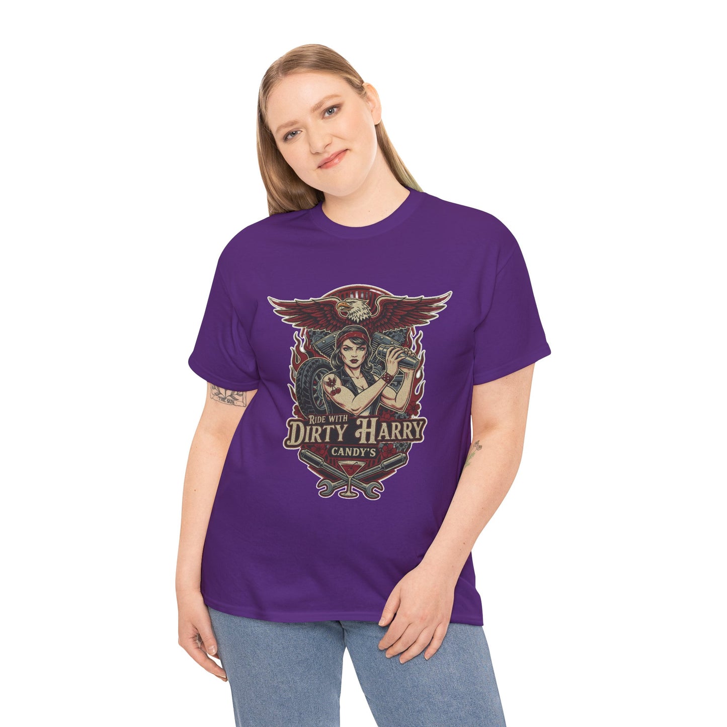 Vintage Pinup 'Dirty Harry' Candy Logo Tee