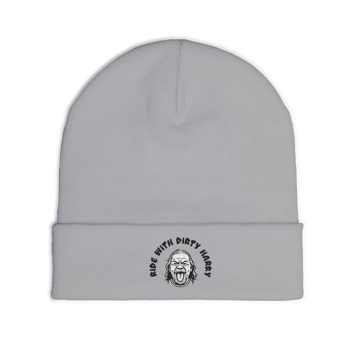 Embroidered 'Ride With Dirty Harry' Knit Beanie
