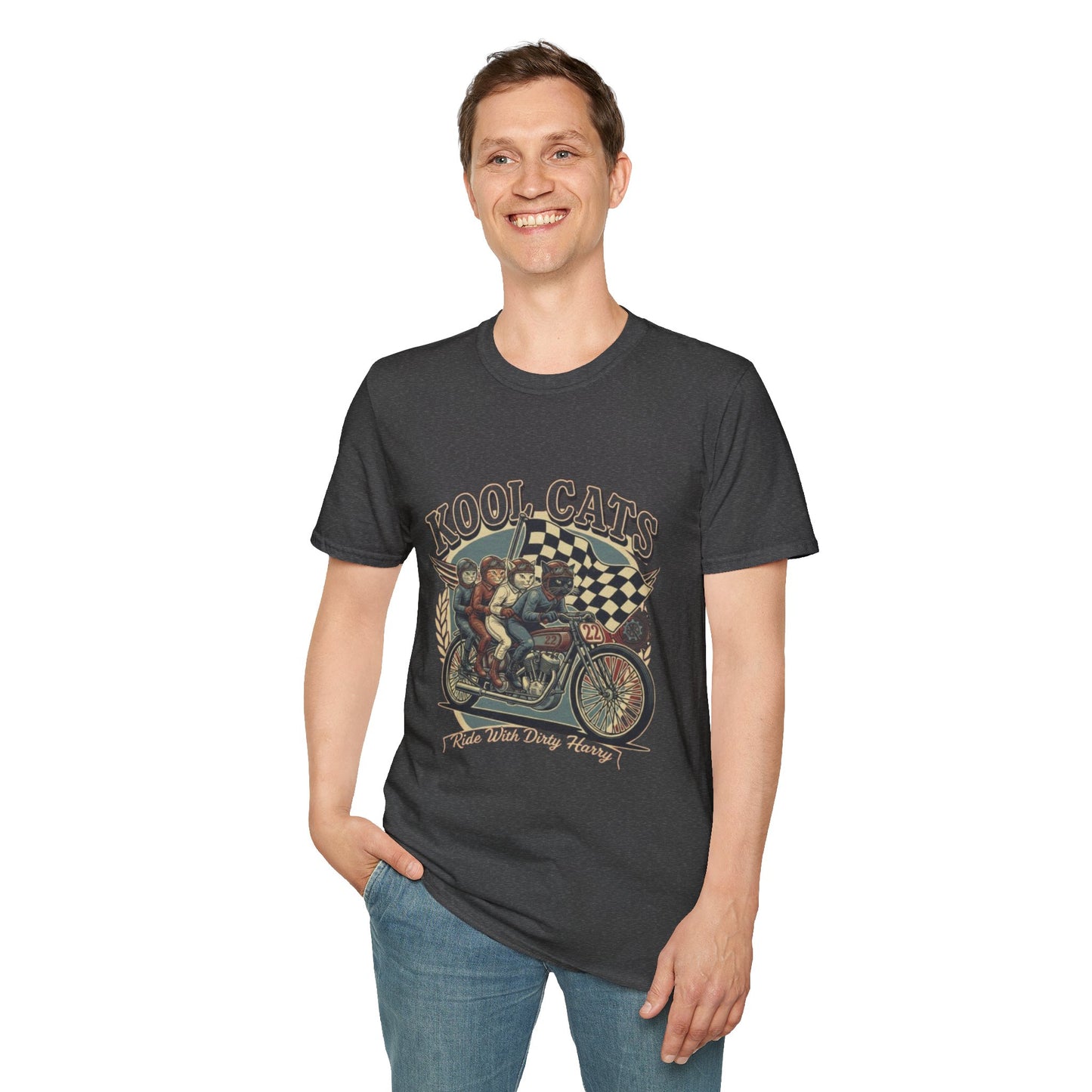 Kool Cats Racing Team T-Shirt — Presented by Ride With Dirty Harry