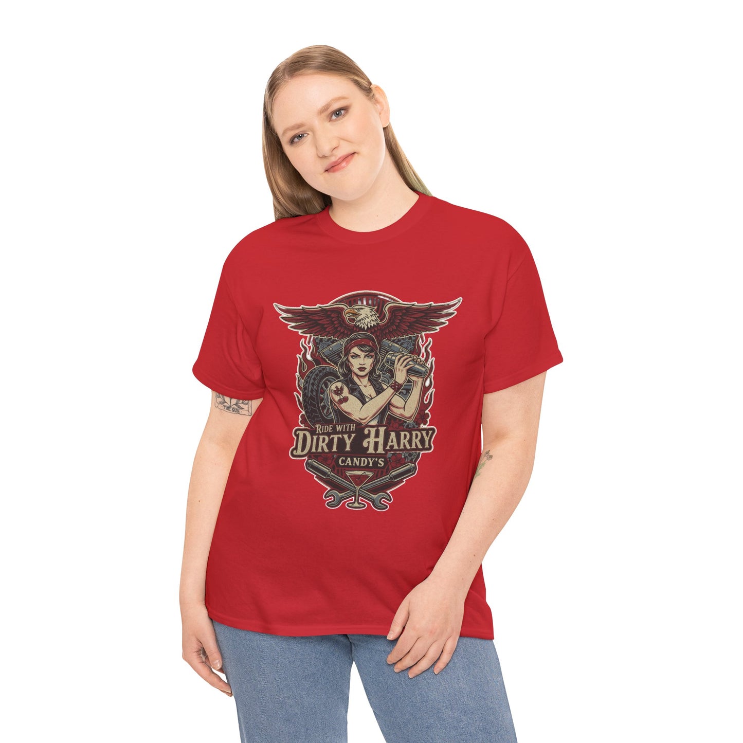 Vintage Pinup 'Dirty Harry' Candy Logo Tee
