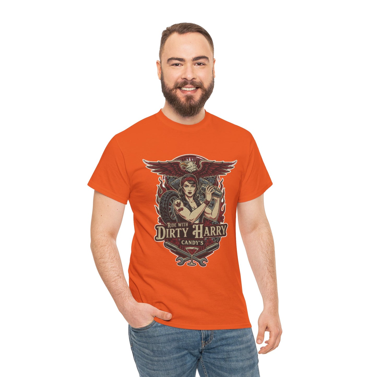 Vintage Pinup 'Dirty Harry' Candy Logo Tee