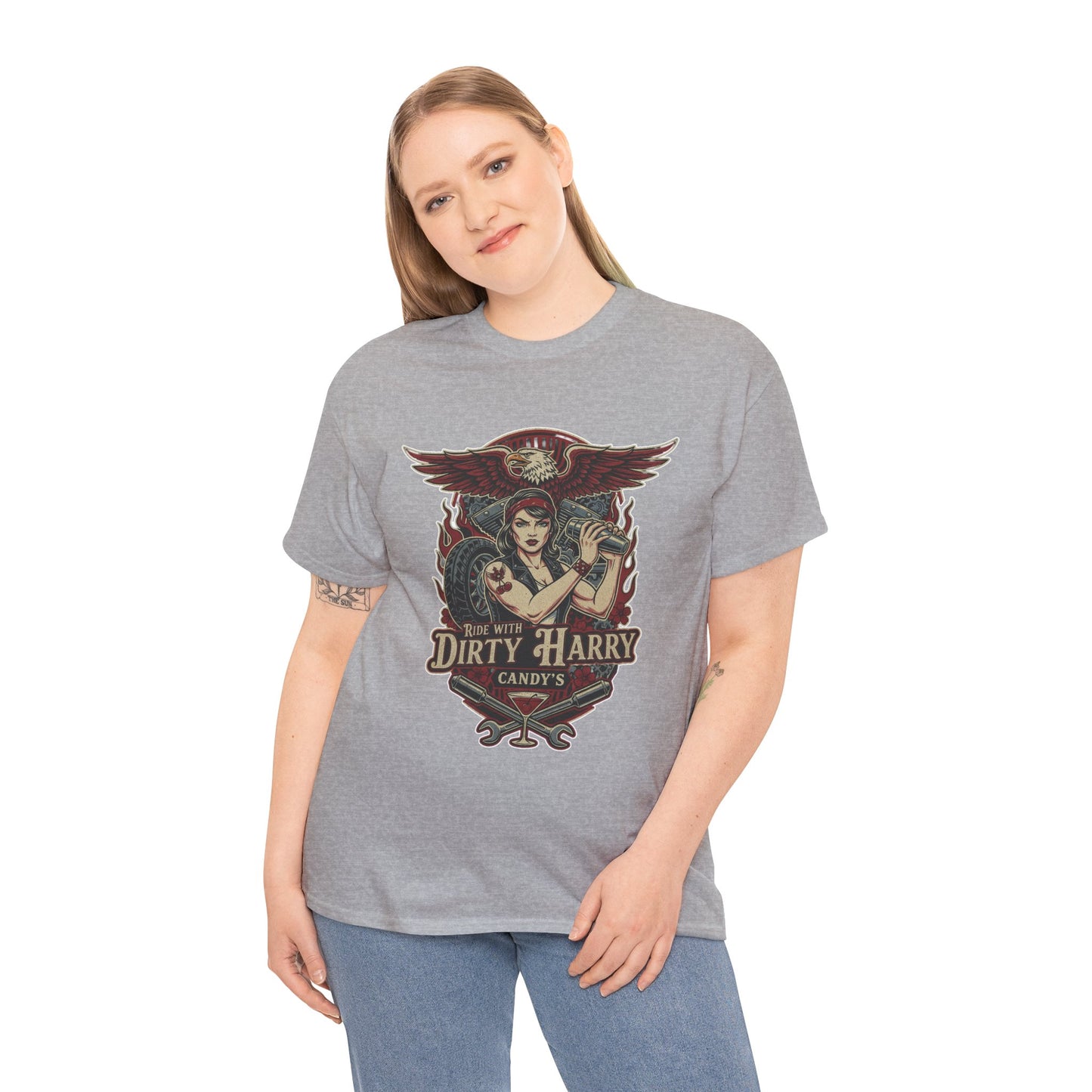 Vintage Pinup 'Dirty Harry' Candy Logo Tee