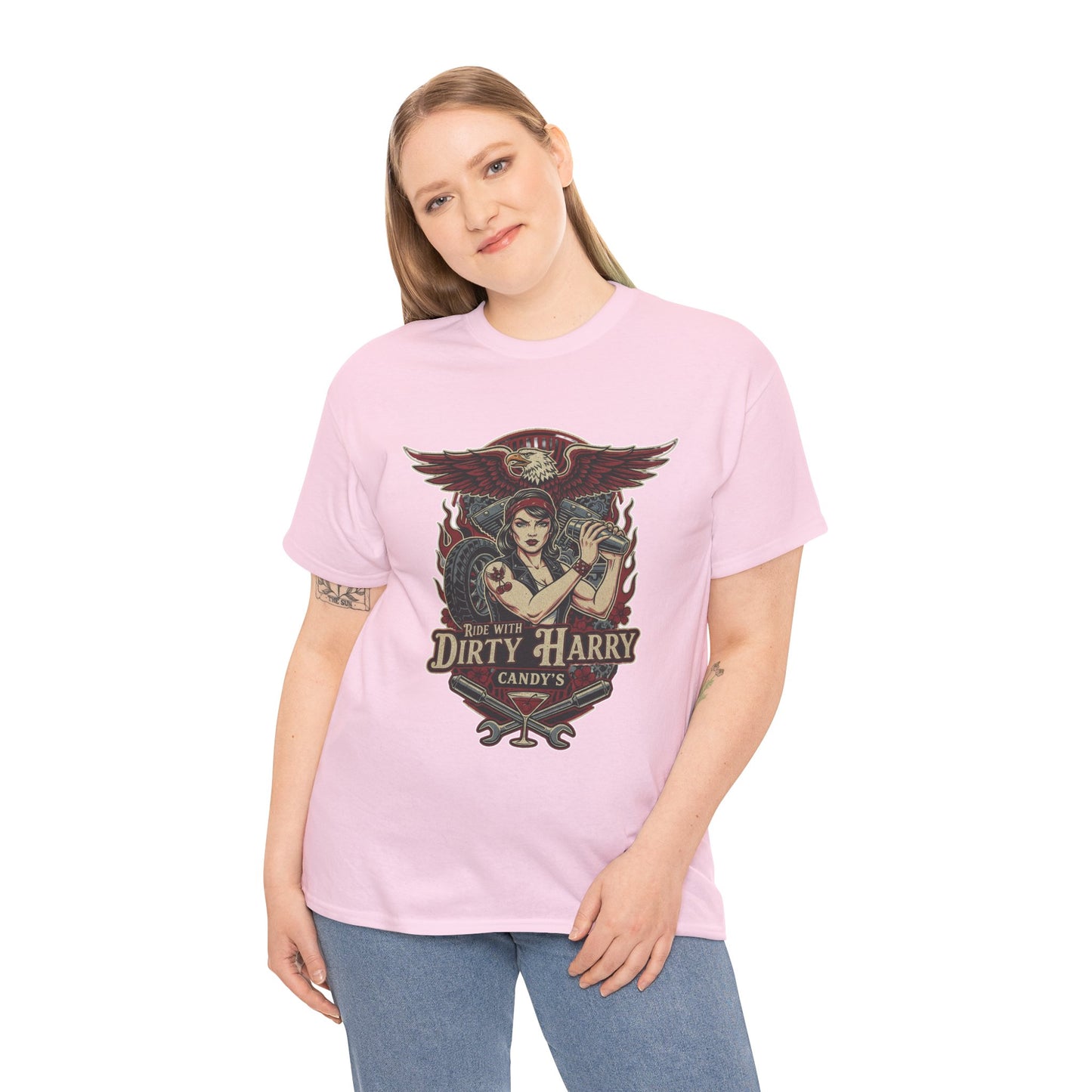 Vintage Pinup 'Dirty Harry' Candy Logo Tee