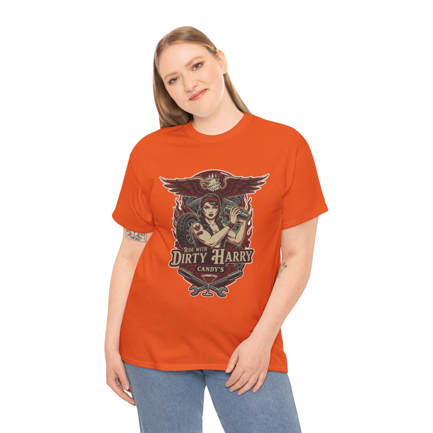 Vintage Pinup 'Dirty Harry' Candy Logo Tee