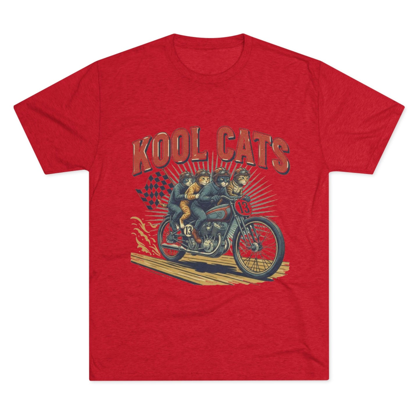 Kool Cats Vintage Motorcycle Tee
