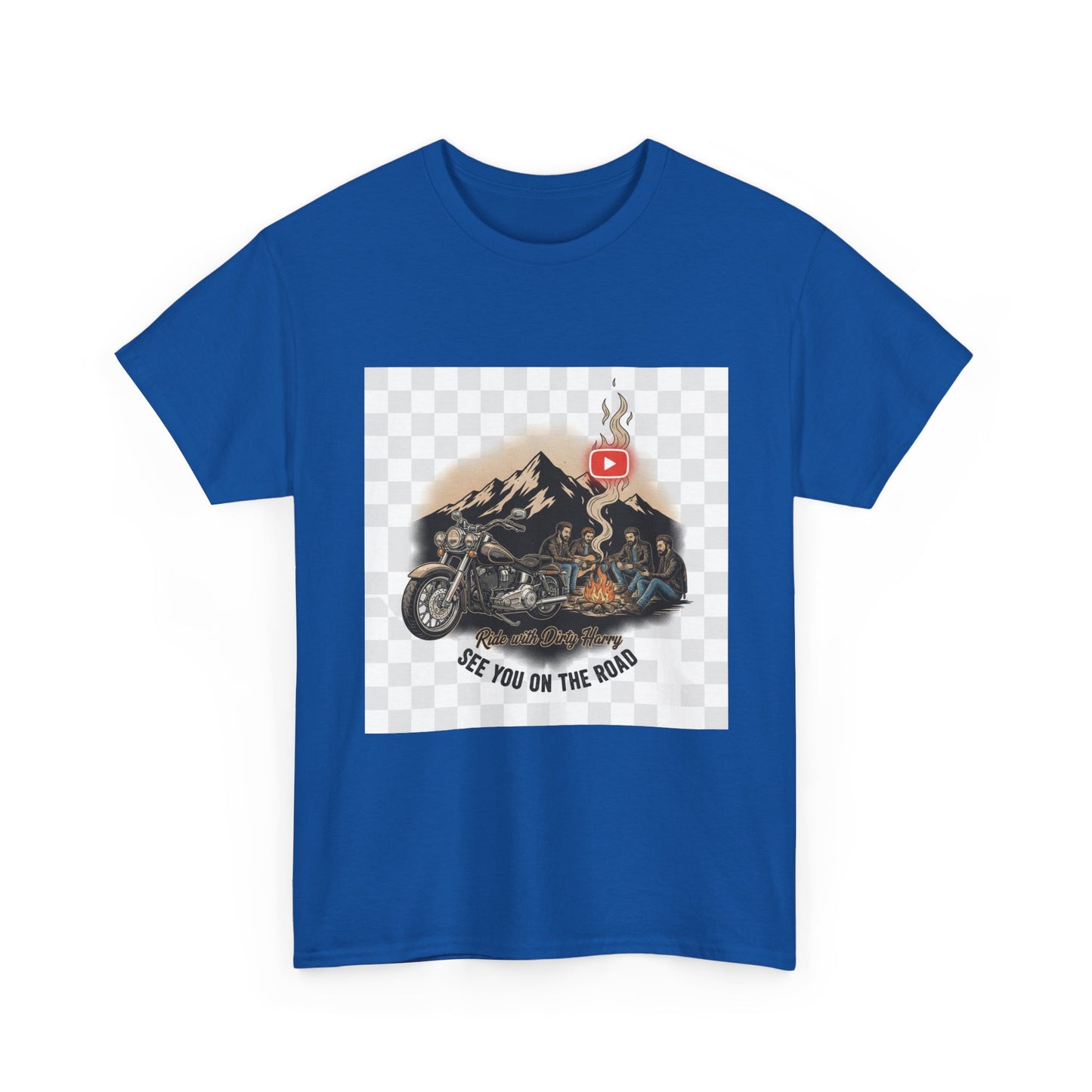 Motorcycle Mountain T-Shirt — 'See You on the Road' | Ride With Dirty Harry