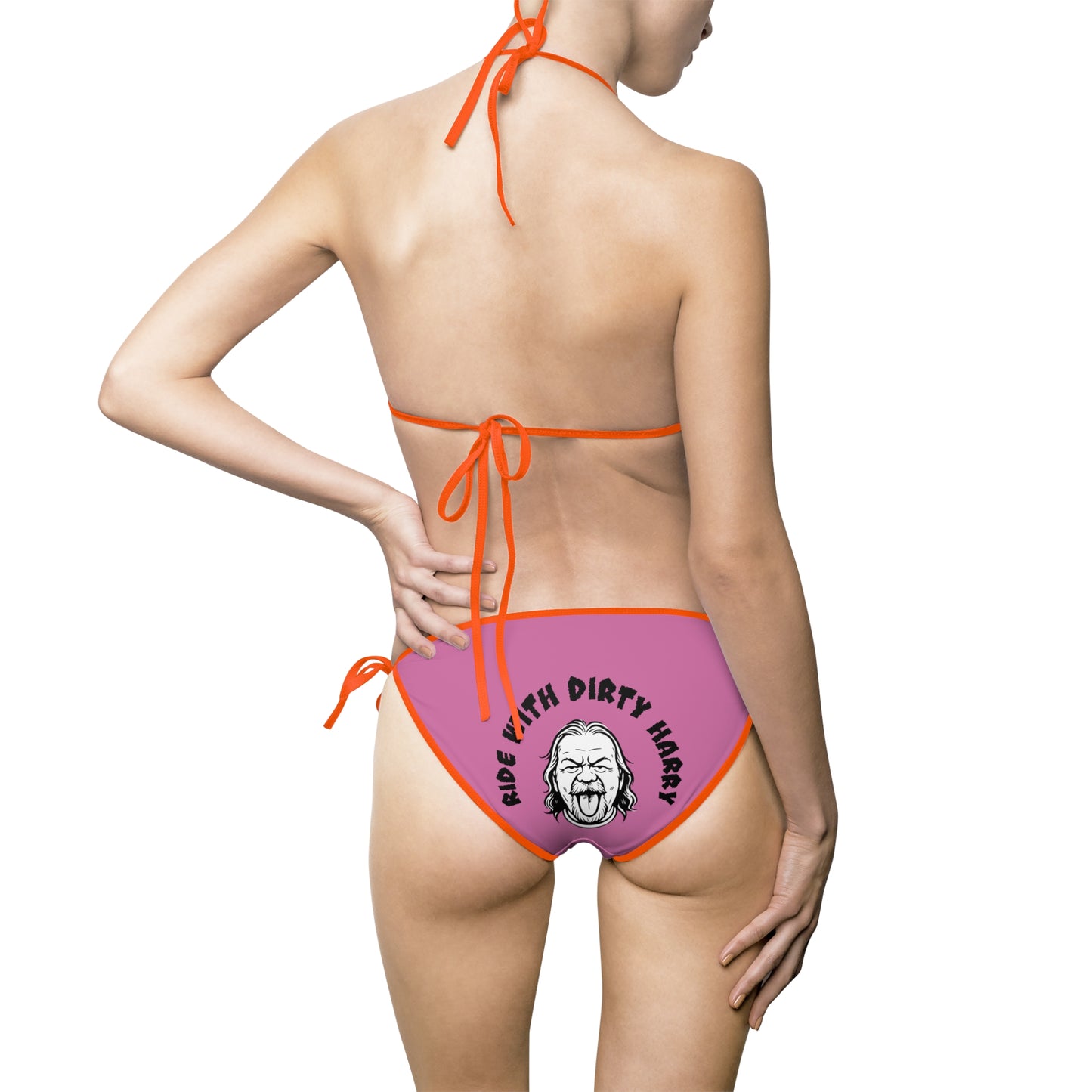 Women’s Tie-Side Bikini Swimsuit — 'Ride With Dirty Harry' Graphic