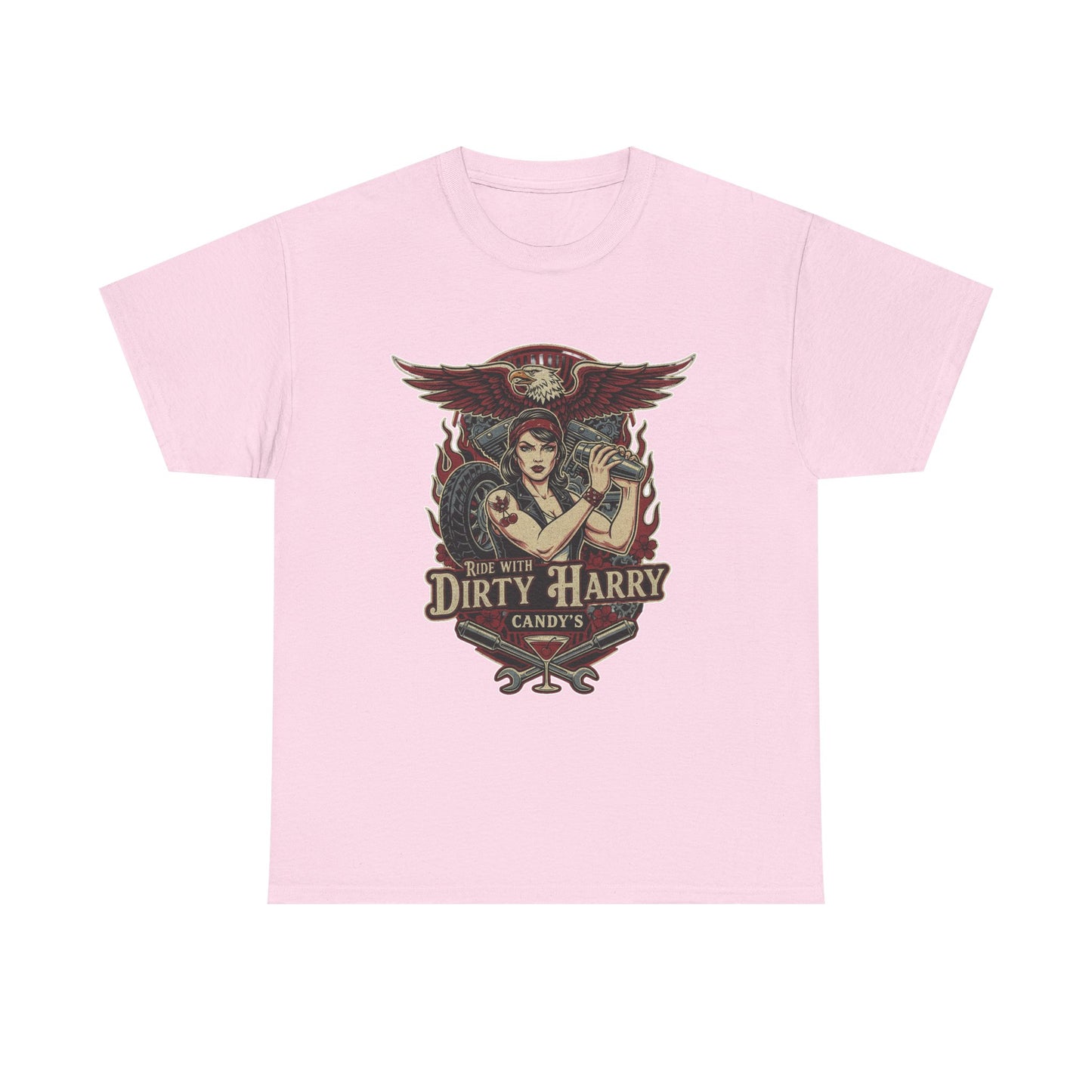 Vintage Pinup 'Dirty Harry' Candy Logo Tee