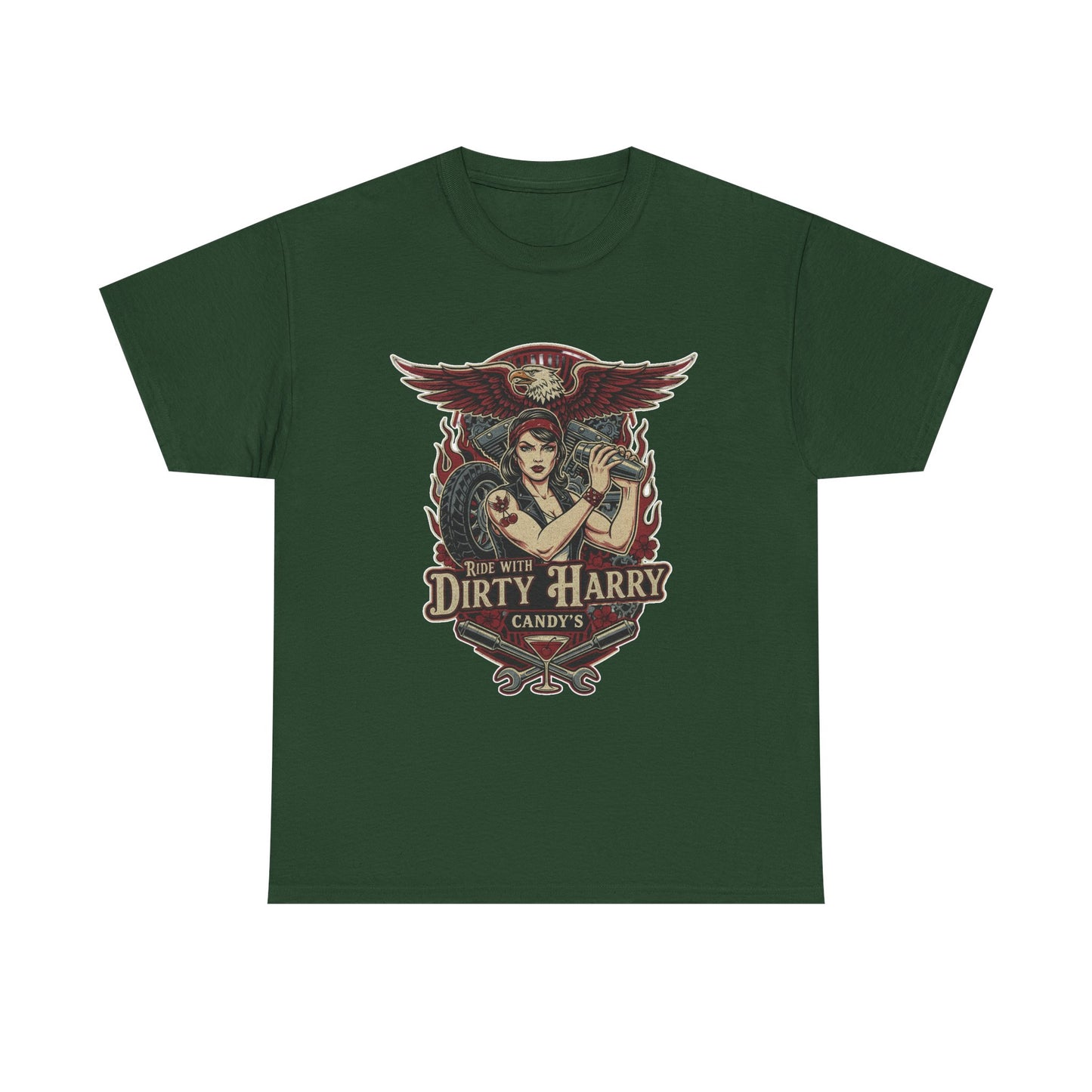 Vintage Pinup 'Dirty Harry' Candy Logo Tee