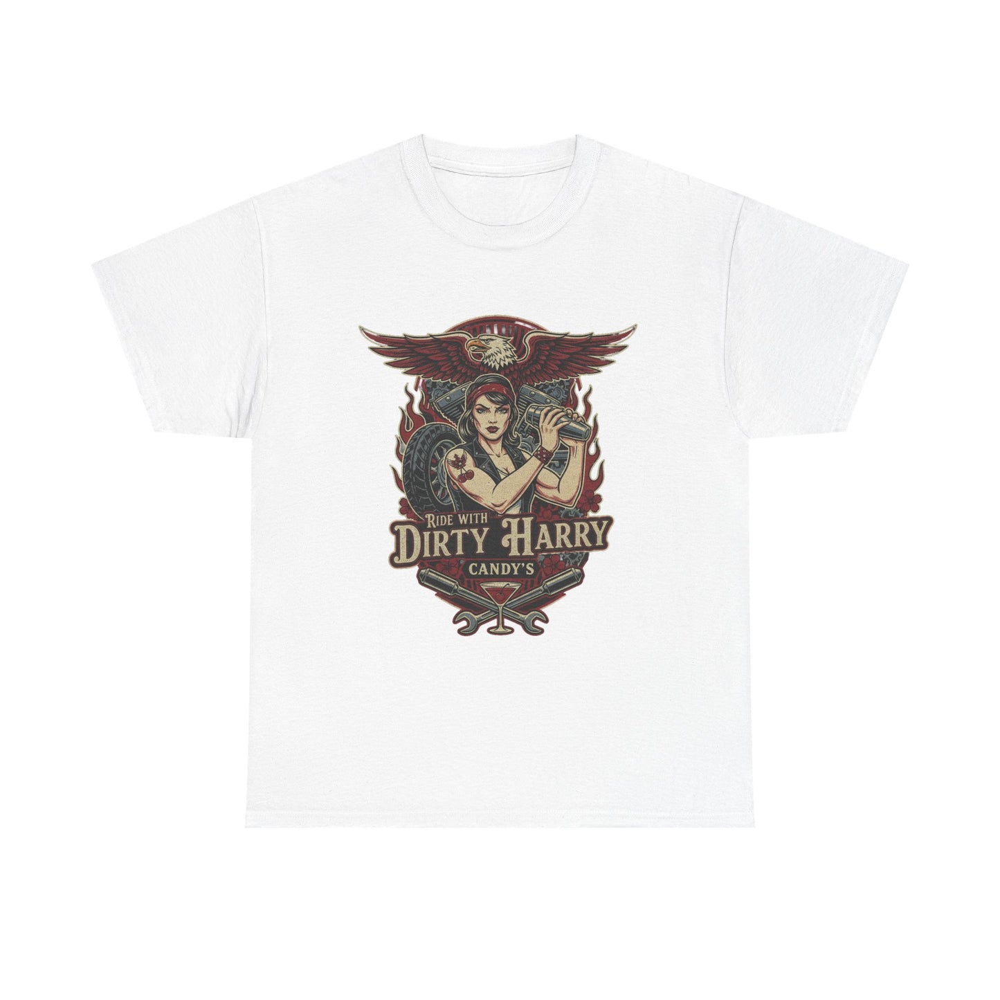 Vintage Pinup 'Dirty Harry' Candy Logo Tee