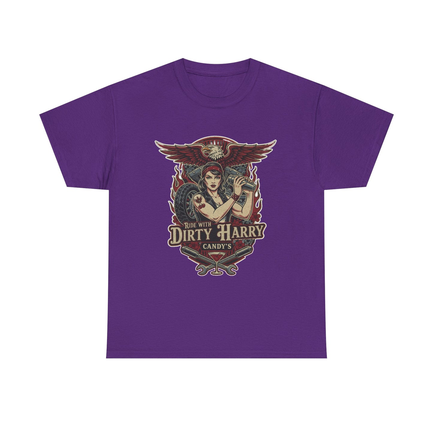 Vintage Pinup 'Dirty Harry' Candy Logo Tee