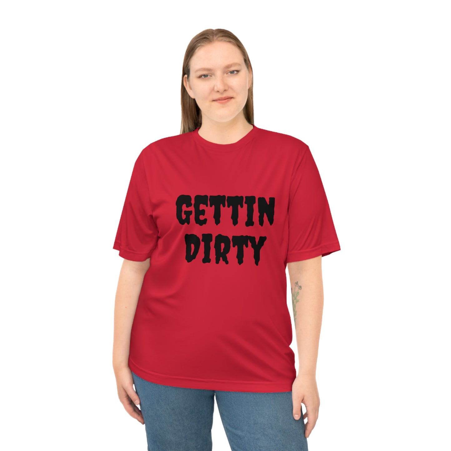 Gettin Dirty Unisex Performance T-Shirt - Fun Outdoor Tee, Gift for Adventure Lovers, Sportswear, Hiking Gear, Casual Style