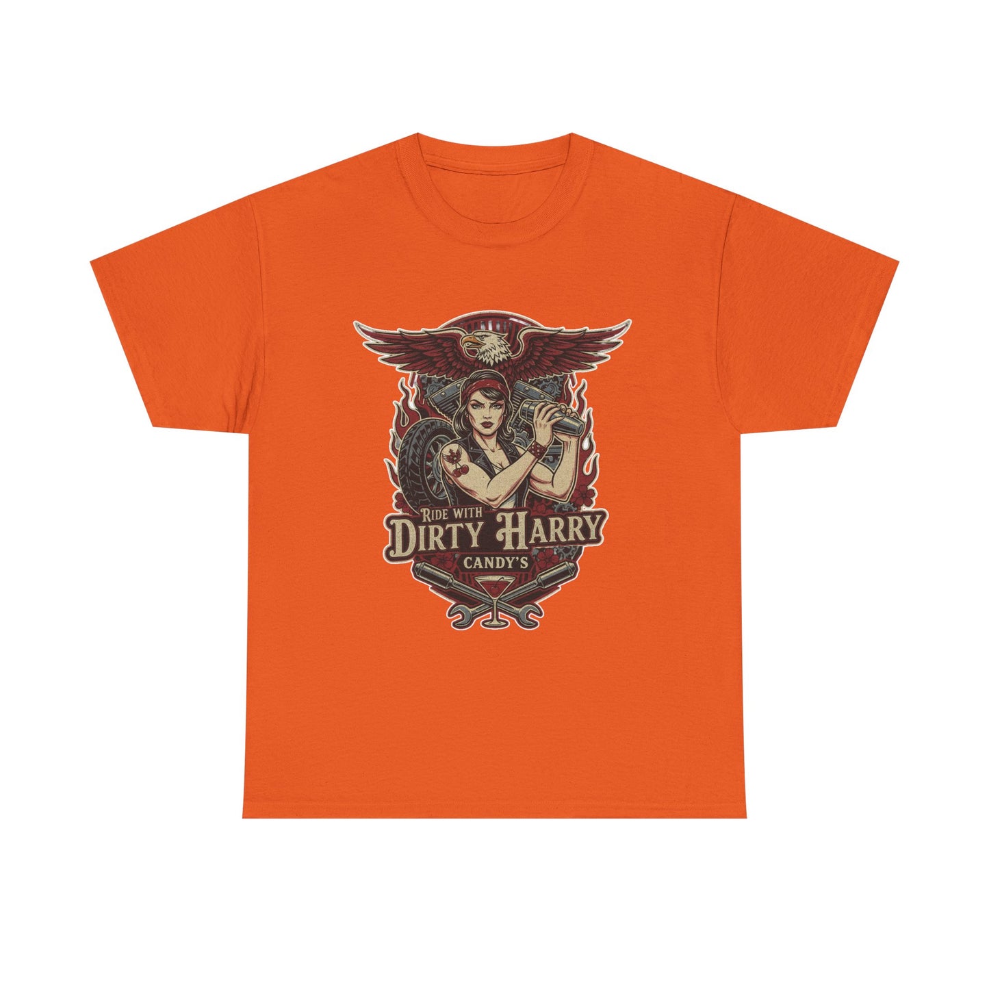 Vintage Pinup 'Dirty Harry' Candy Logo Tee