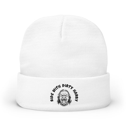 Embroidered 'Ride With Dirty Harry' Knit Beanie