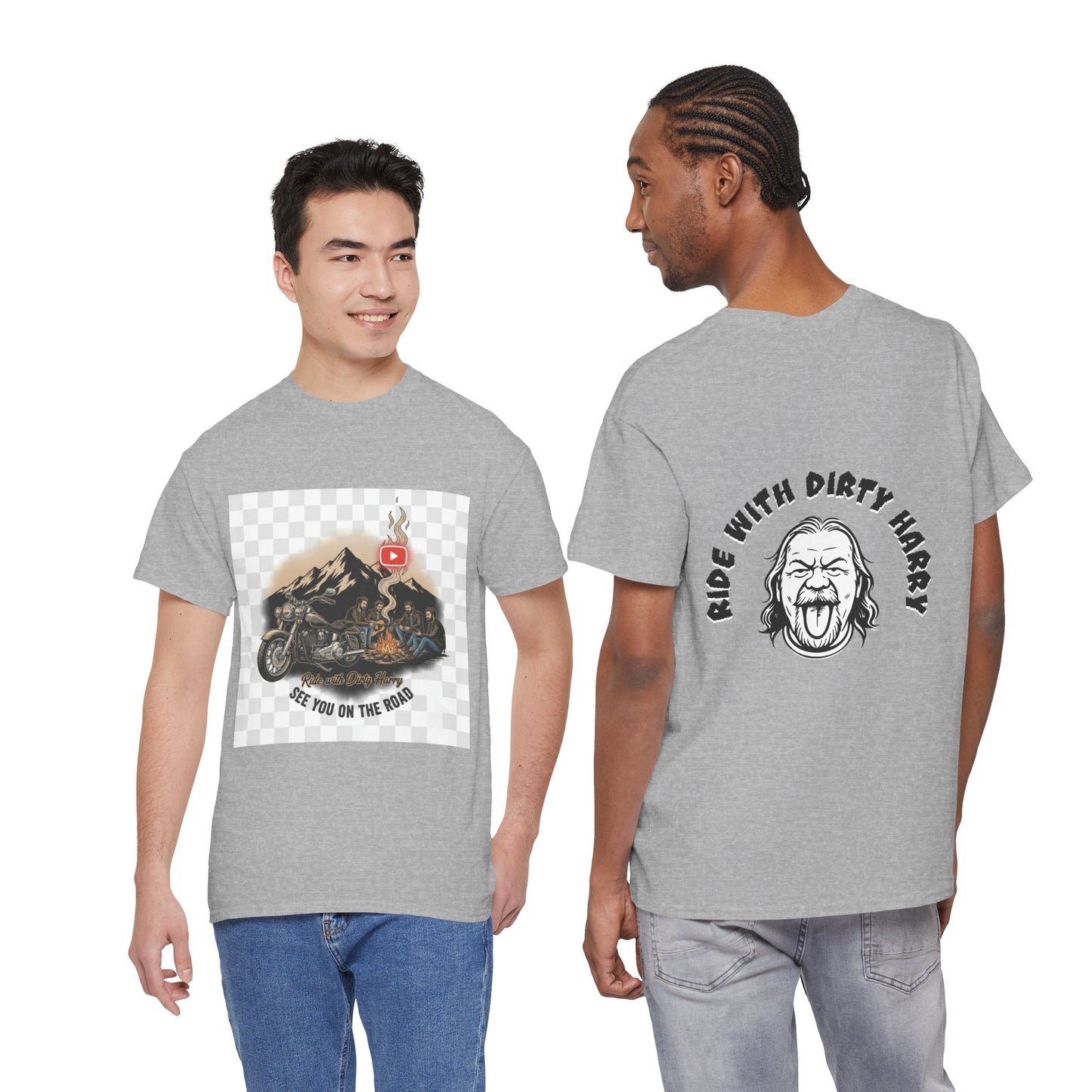 Motorcycle Mountain T-Shirt — 'See You on the Road' | Ride With Dirty Harry