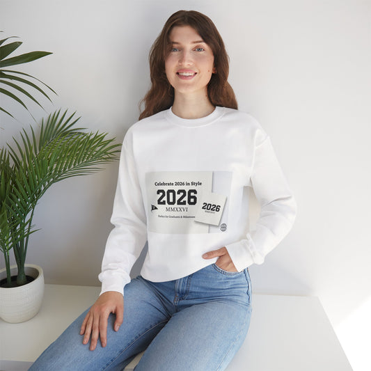 2026 Sweatshirt | Roman Numeral MMXXVI sweatshirt, New Year 2026 apparel