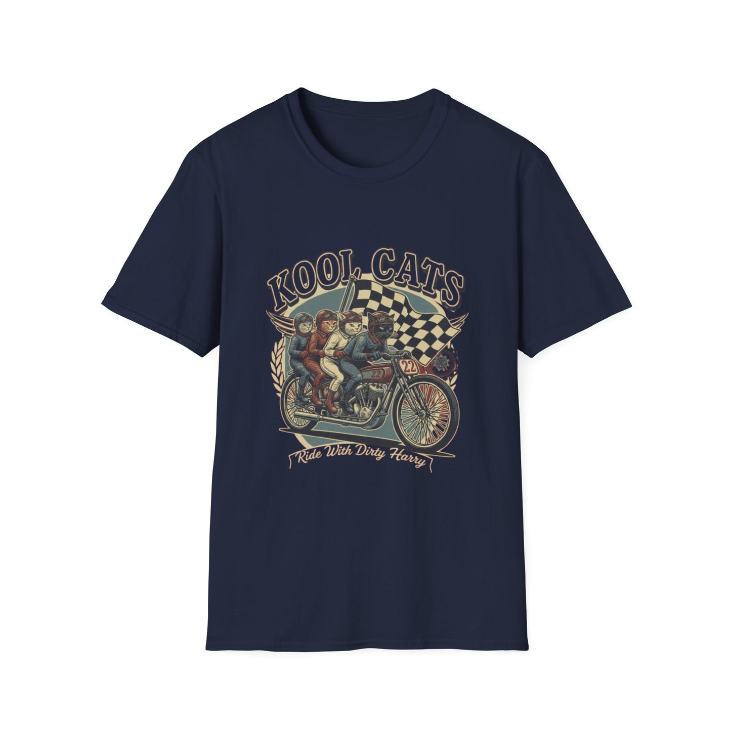 Kool Cats Racing Team T-Shirt — Presented by Ride With Dirty Harry