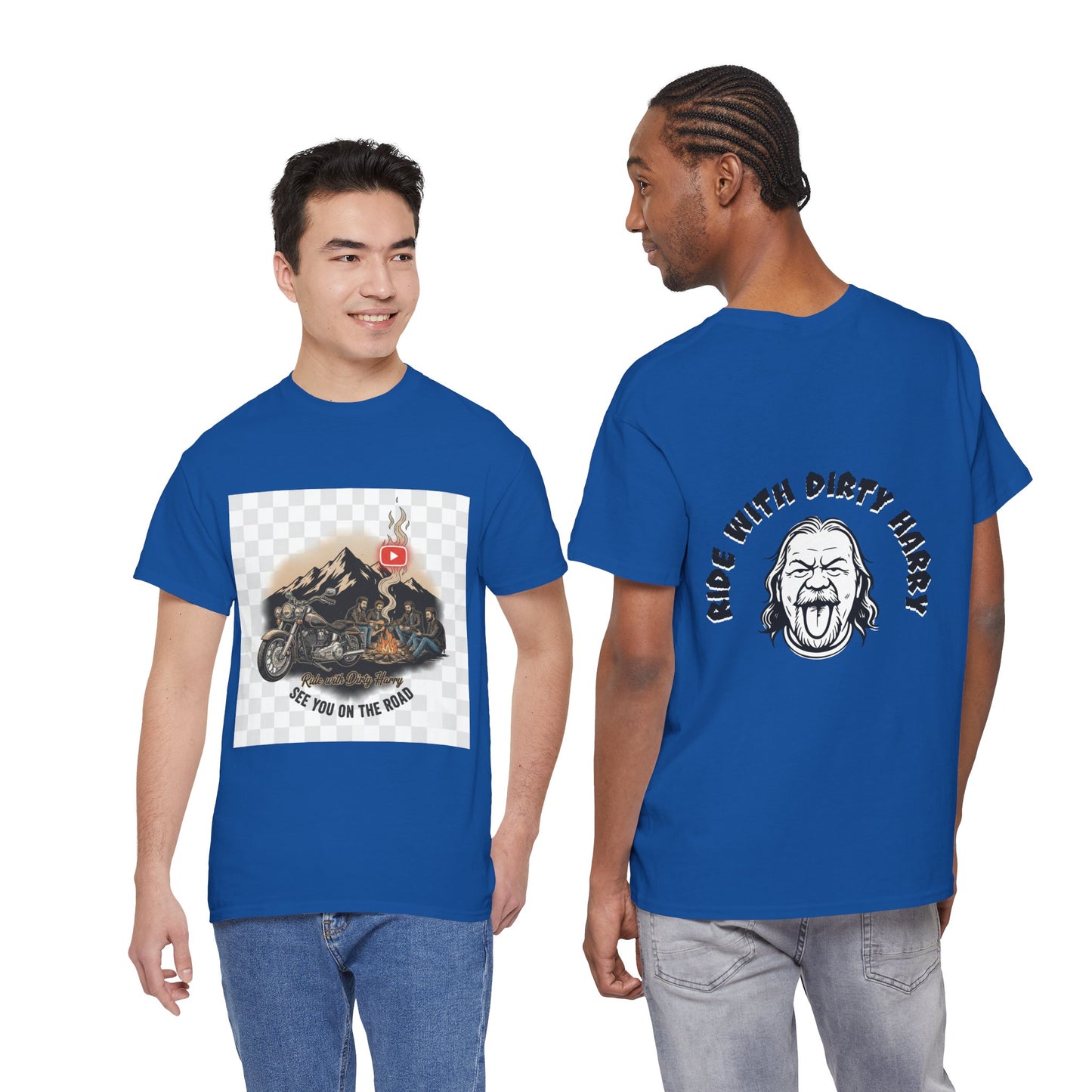 Motorcycle Mountain T-Shirt — 'See You on the Road' | Ride With Dirty Harry