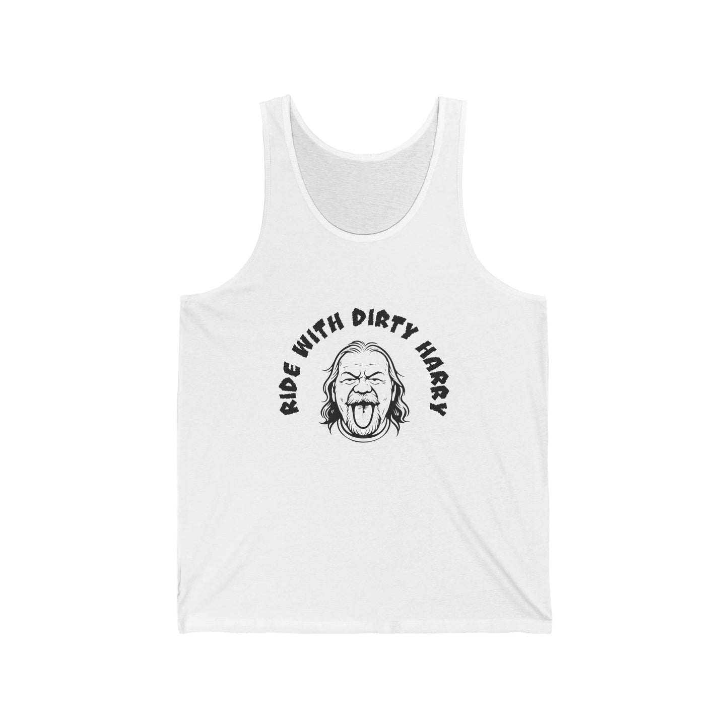 Ride With Dirty Harry Muscle Tank — Retro Graphic Tank Top