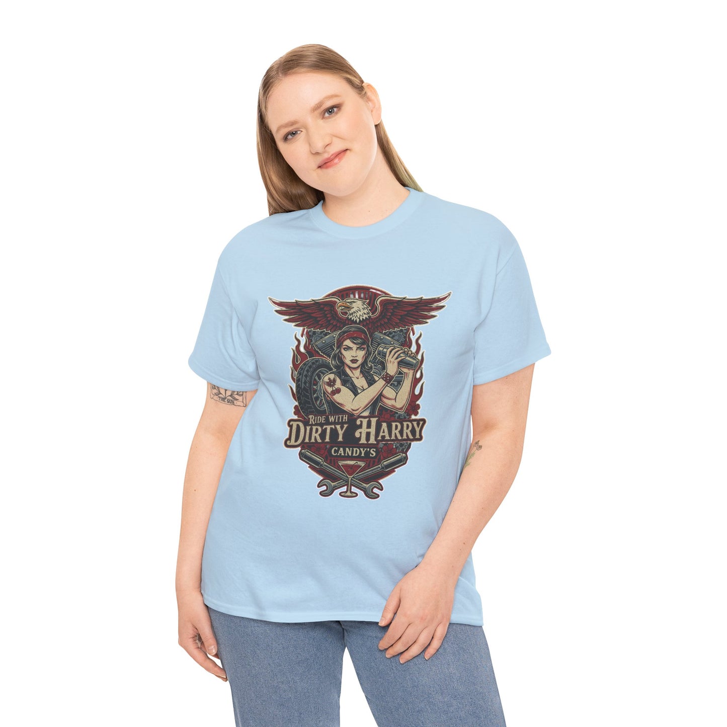 Vintage Pinup 'Dirty Harry' Candy Logo Tee