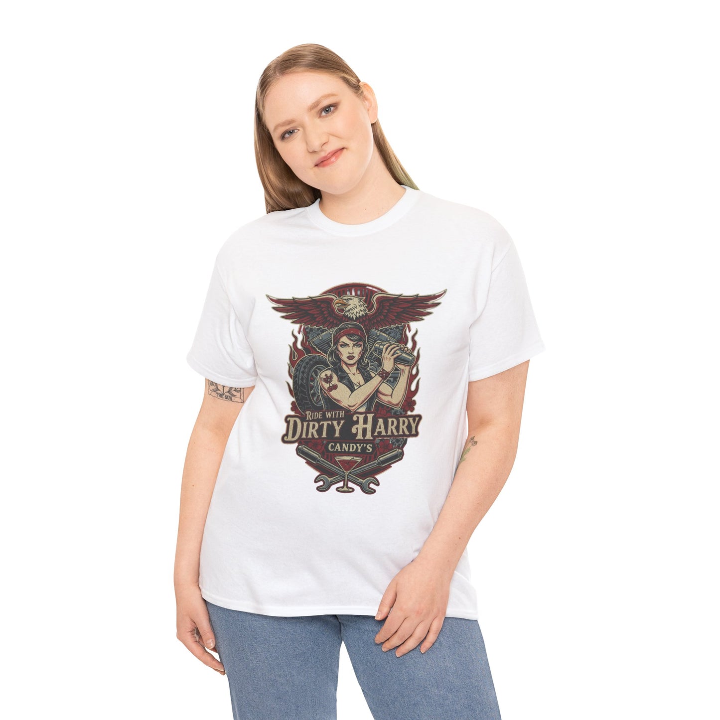 Vintage Pinup 'Dirty Harry' Candy Logo Tee