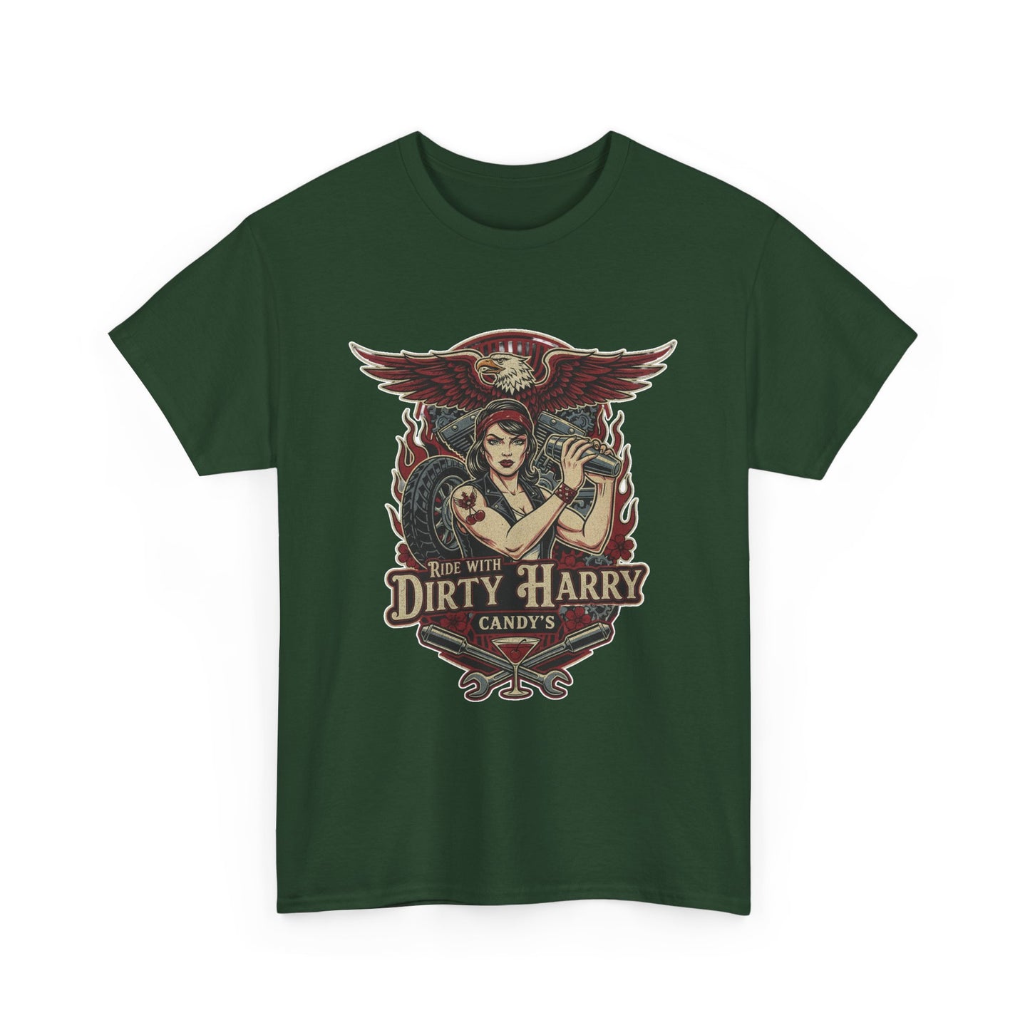 Vintage Pinup 'Dirty Harry' Candy Logo Tee
