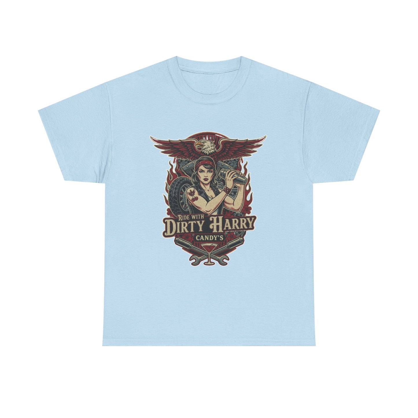 Vintage Pinup 'Dirty Harry' Candy Logo Tee