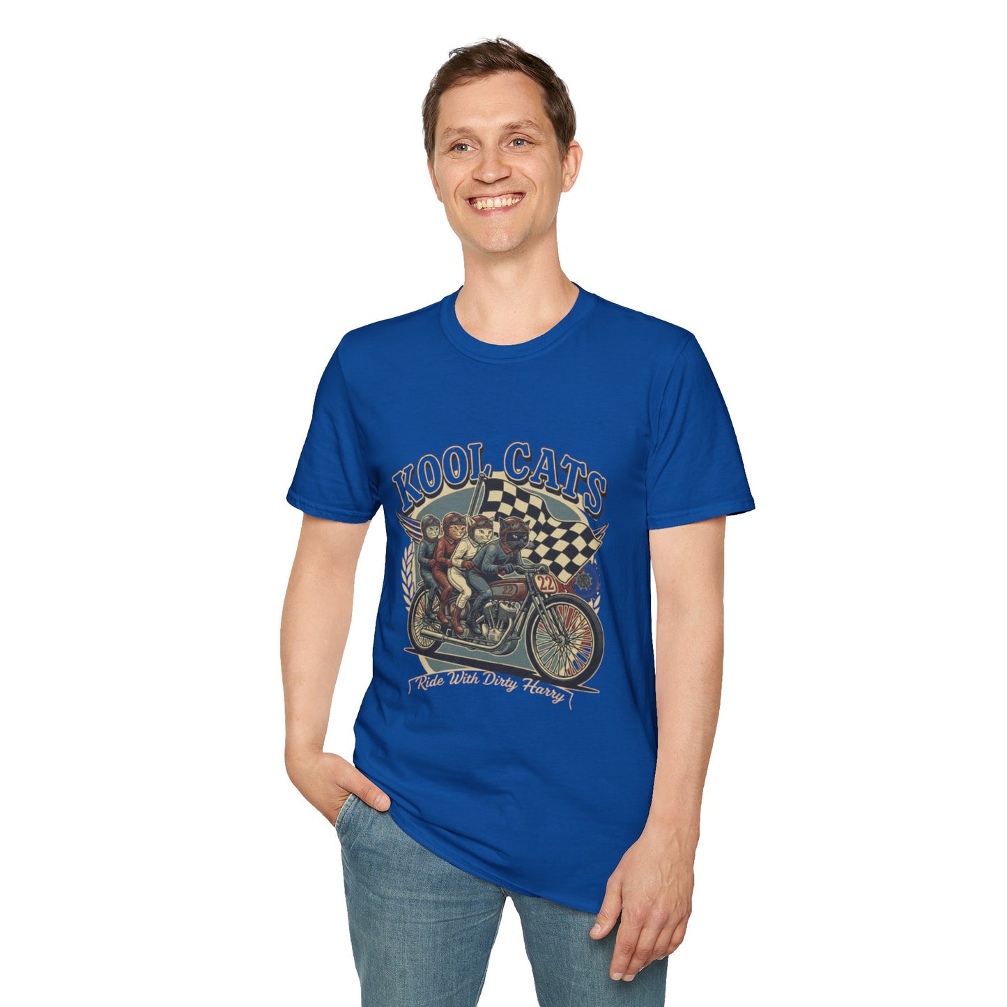 Kool Cats Racing Team T-Shirt — Presented by Ride With Dirty Harry