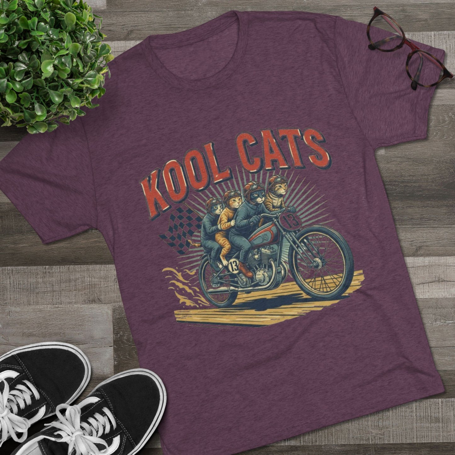 Kool Cats Vintage Motorcycle Tee