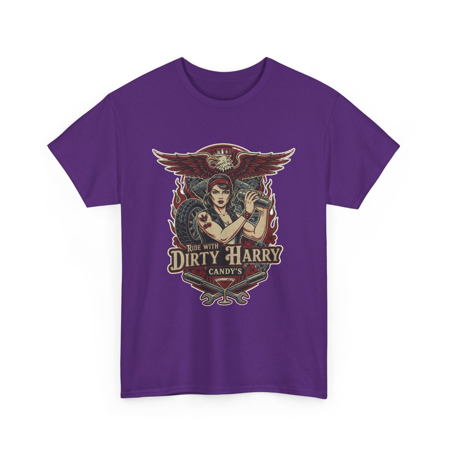 Vintage Pinup 'Dirty Harry' Candy Logo Tee
