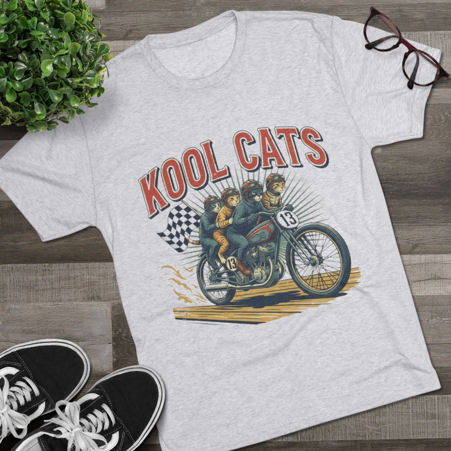 Kool Cats Vintage Motorcycle Tee