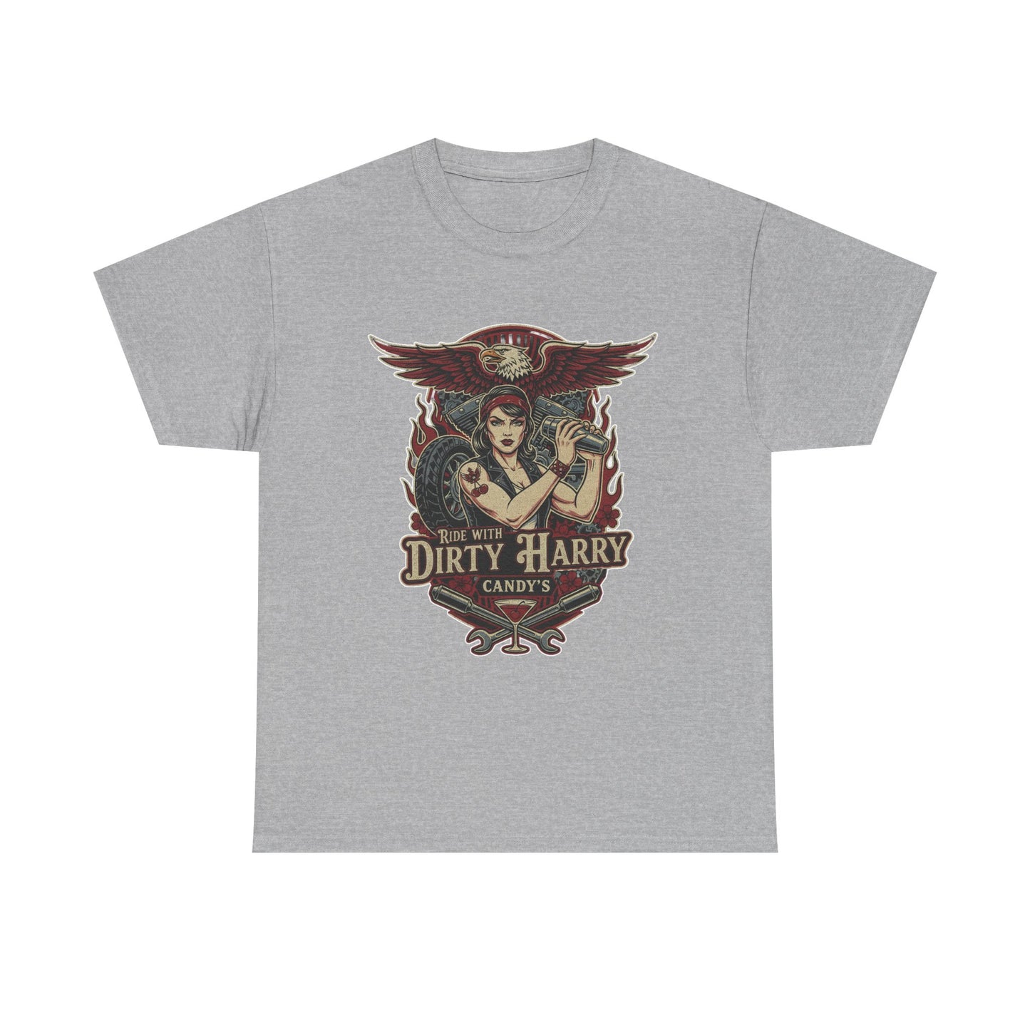Vintage Pinup 'Dirty Harry' Candy Logo Tee