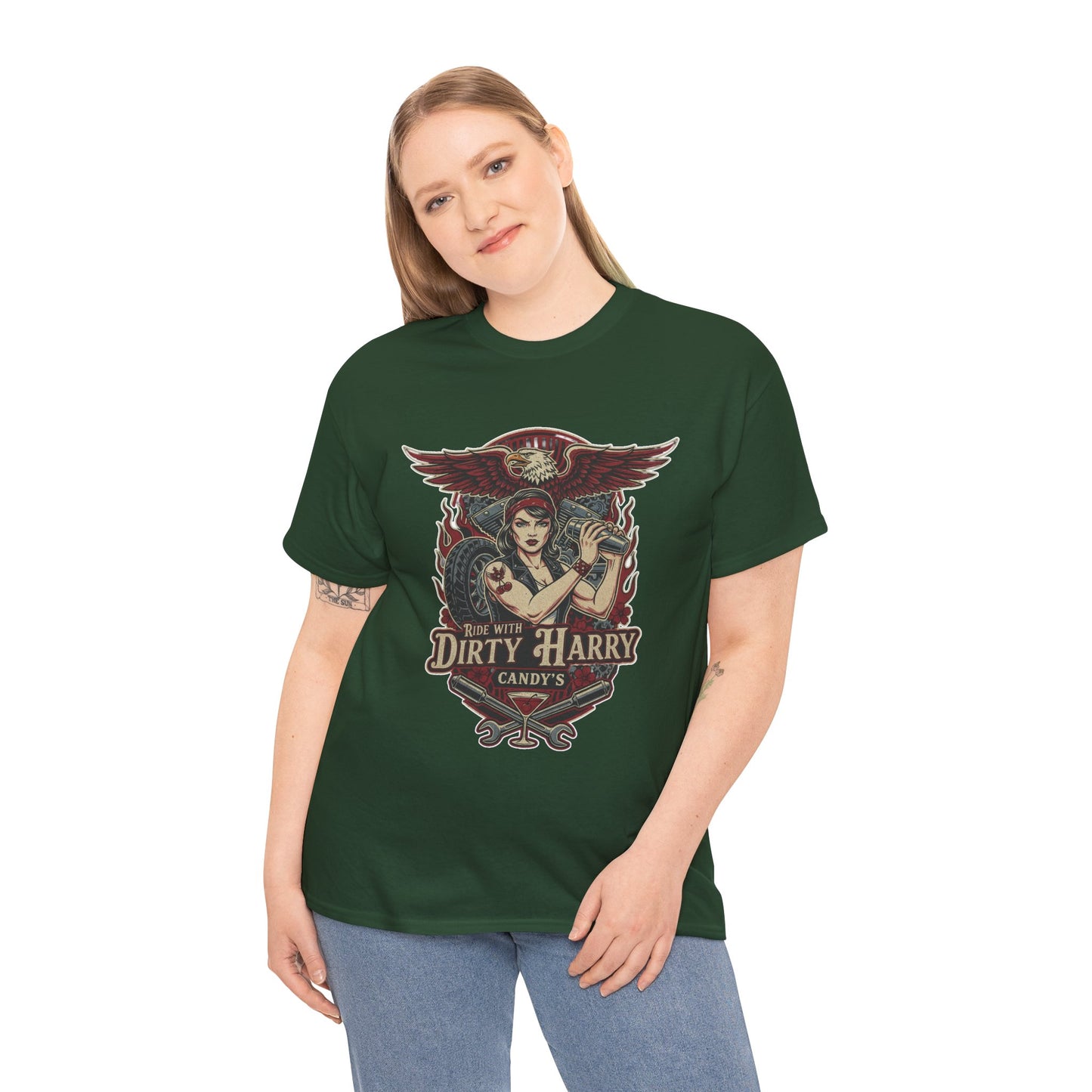 Vintage Pinup 'Dirty Harry' Candy Logo Tee