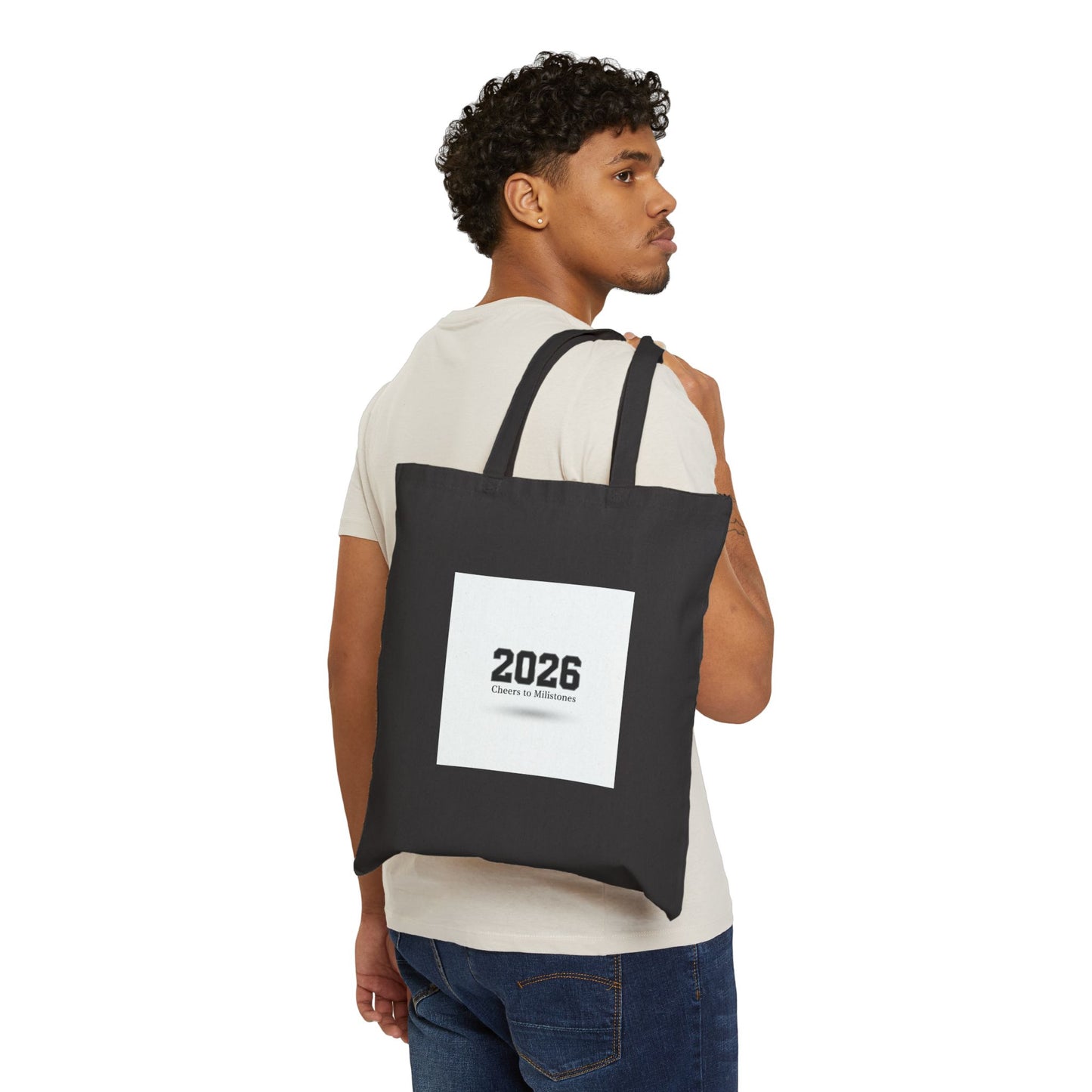 2026 Roman Numerals Tote | MMXXVI canvas tote, New Year 2026 minimalist
