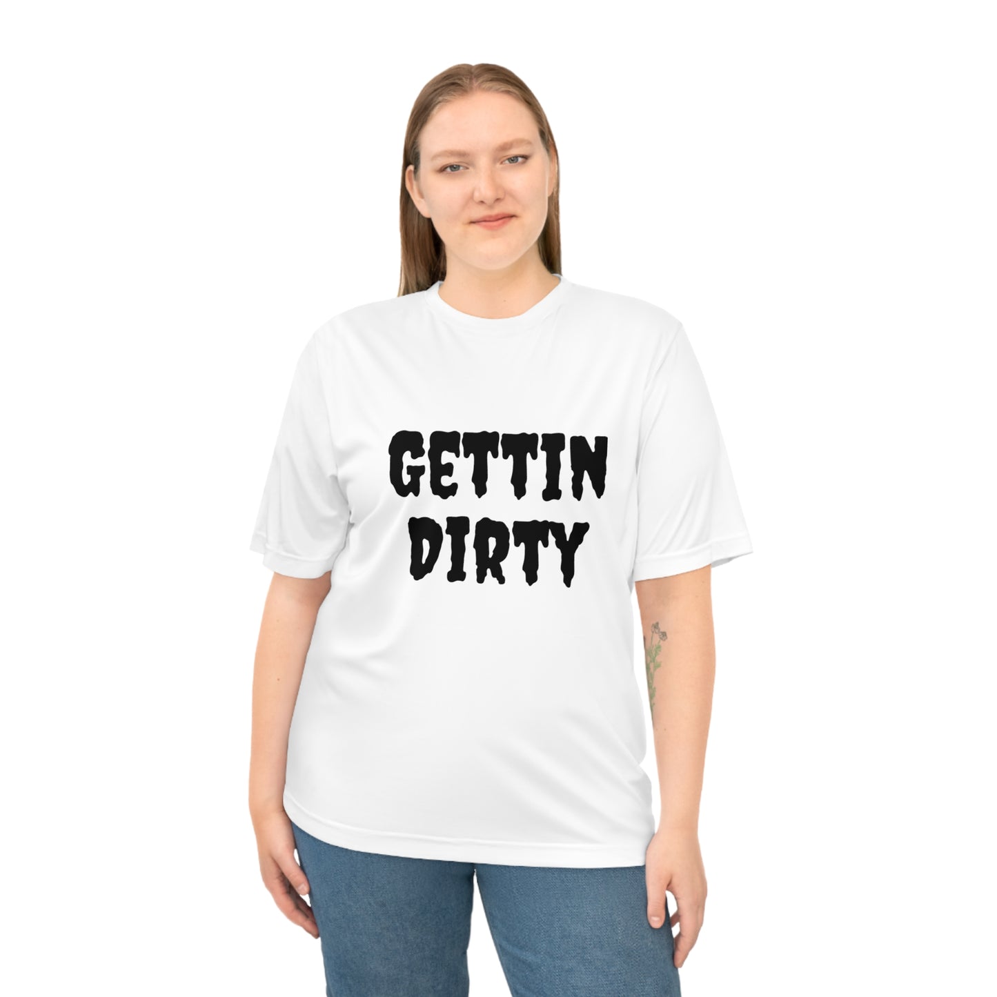 Gettin Dirty Unisex Performance T-Shirt - Fun Outdoor Tee, Gift for Adventure Lovers, Sportswear, Hiking Gear, Casual Style
