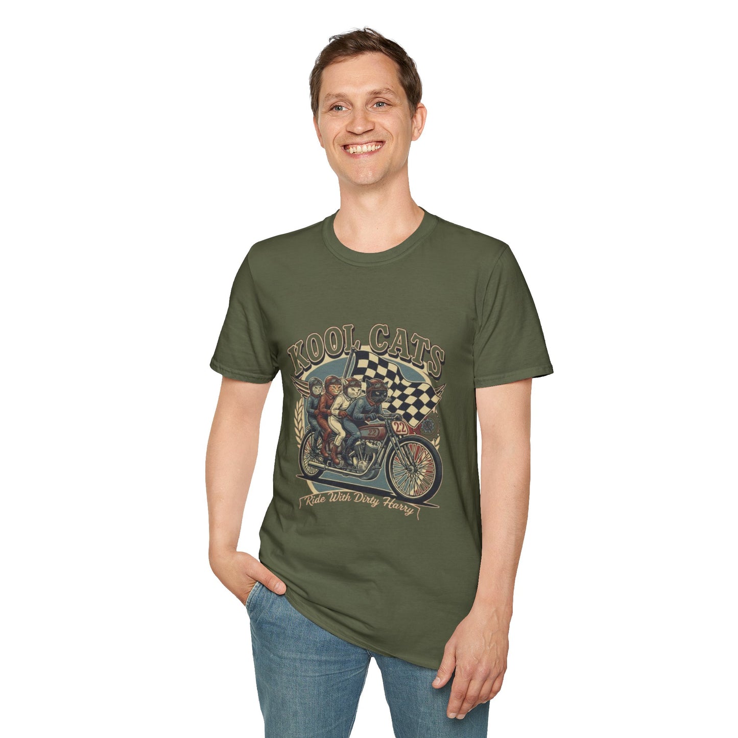 Kool Cats Racing Team T-Shirt — Presented by Ride With Dirty Harry
