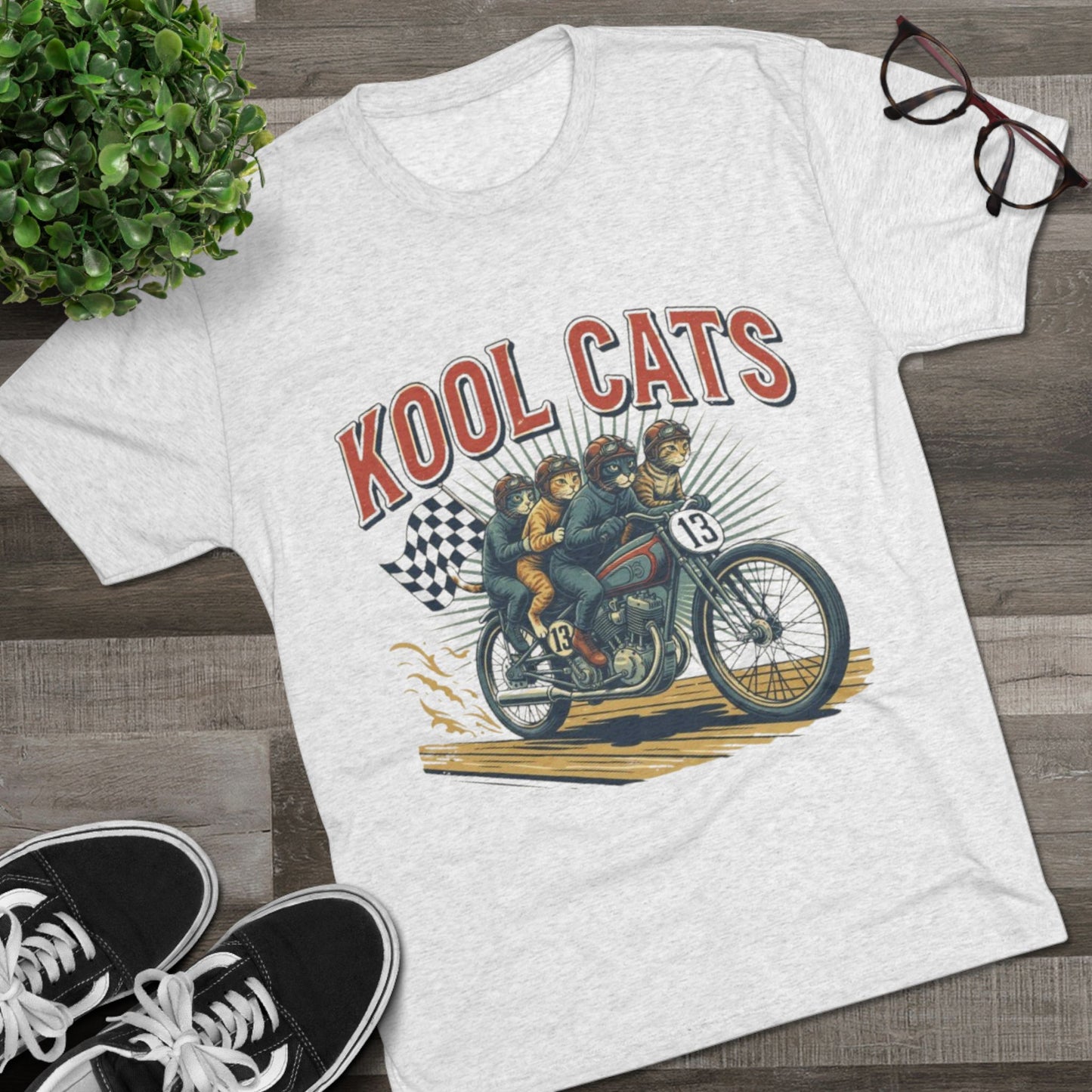 Kool Cats Vintage Motorcycle Tee