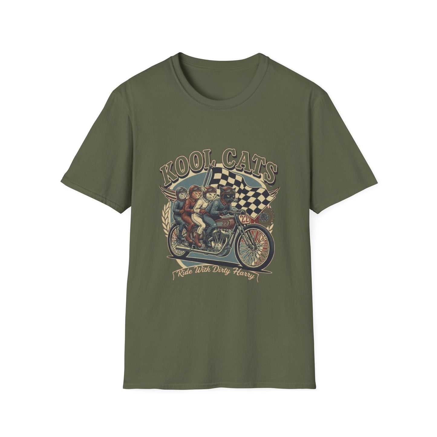 Kool Cats Racing Team T-Shirt — Presented by Ride With Dirty Harry