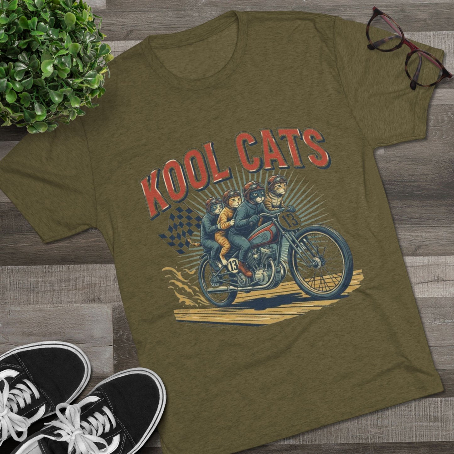 Kool Cats Vintage Motorcycle Tee