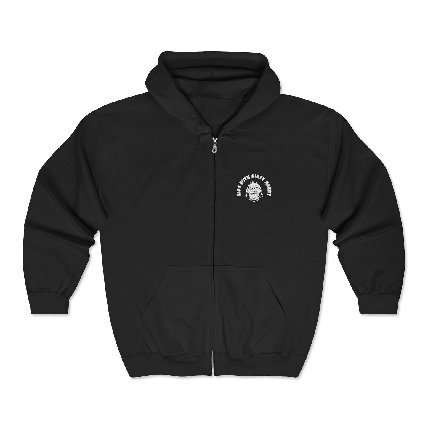 Dirty Harry Quote Zip Hoodie — Warm Full‑Zip Sweatshirt