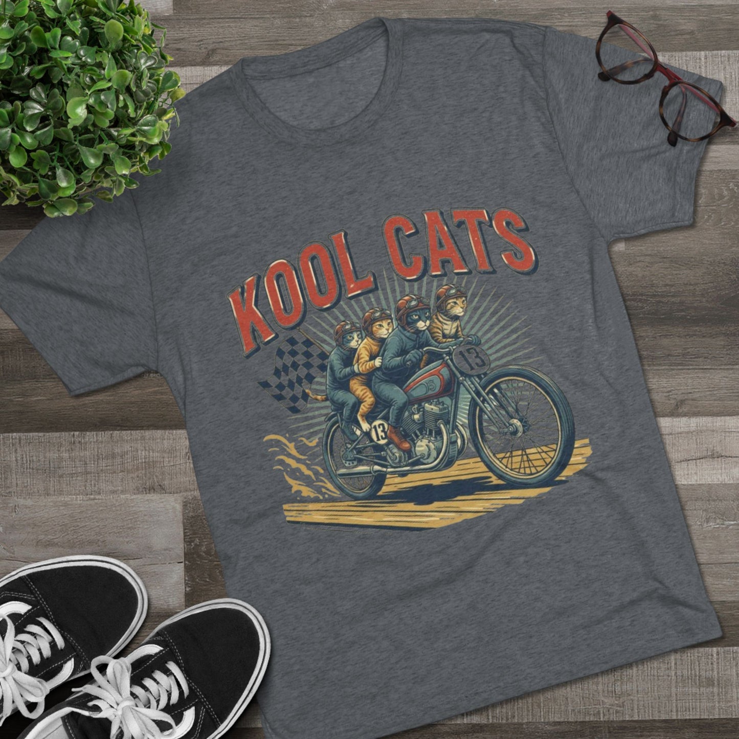 Kool Cats Vintage Motorcycle Tee